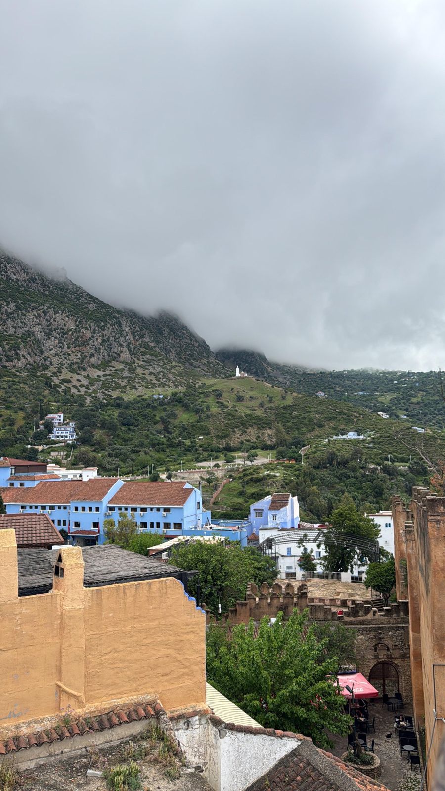 Chefchaouen beneath the Rif mountains